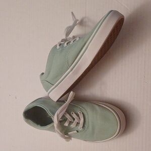 4/$40 Mint Green Vans Sneakers - Size US 3 (Missy)
